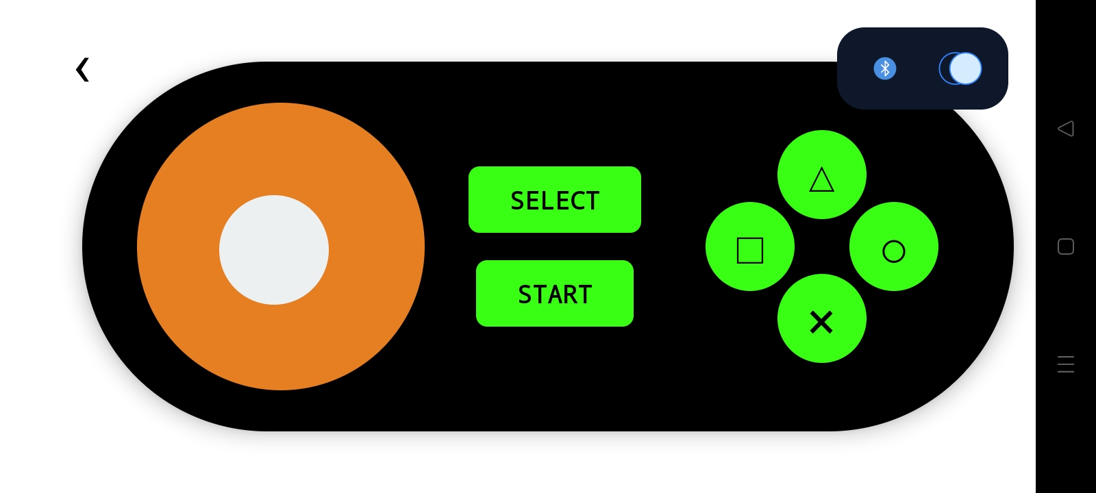 App UI Accelerometer Control